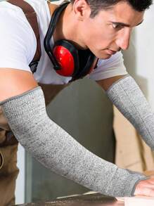 1 pieza Manga protectora multiusos para brazo y muñeca resistente al corte de vidrio, accesorio para camping - Gris - Ver 3