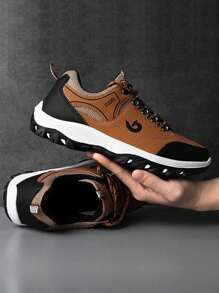 Winter Men Boots Plush Leather Waterproof Climbing Hunting Shoes Unisex Lace-Up Outdoor Warm Hiking Boot Sneakers