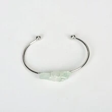 1 件不对称水晶原石手工编织手链，适合日常佩戴 - 原石手鐲 - 查看 14