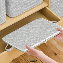 1 件,灰色衣物收納袋,被子收納袋,衣服收納袋,雜物收納袋,可折疊收納袋