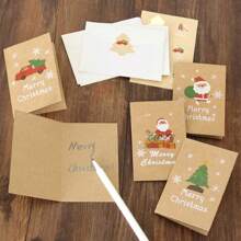 6sets Christmas Greeting Cards With Envelopes & Stickers - Gloves - View 1