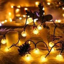 20/12/7/5m LED Solar Bubble Ball Light String,Outdoor Patio Lights String Waterproof Shatterproof Bulbs,Used For Garden, Backyard, Pergola, Party, Cafe, Camping ,Christmas Decoration