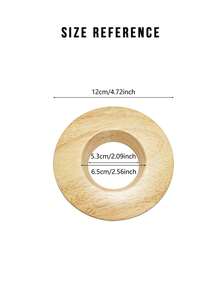 Beech Ring Holder For V60 Filter Cup Wooden Coffee Filter Cup Holder Rack Round Ring Filter Shelf For All Size Cups Coffee Accessories - Ginger - View 4