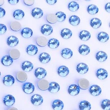 1440顆天藍色扁平後面玻璃鑽石 - 淺藍 - 查看 4