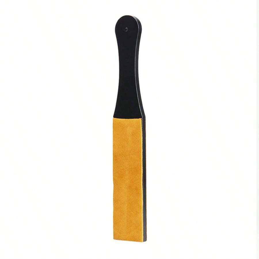Double-sided Leather Strop Board For Honing Knife - Black - View 1