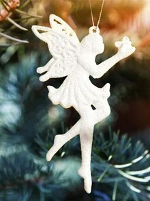 2入組聖誕節裝飾飾品 - 白色 - 查看 2