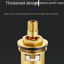 Faucet Fine Copper Valve Core Kitchen Bathroom Single Hot And Cold Universal Quick-open Faucet Inner Core Full Copper Replacement Accessories - Beige - View 3
