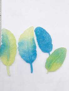 1個羽毛形狀的液體矽膠模具,適用於diy珠寶製作 - 粉色 - 查看 2