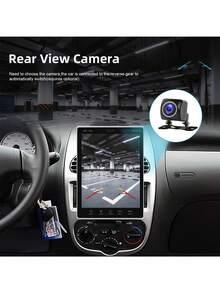 2din 9.5英吋車載立式收音機rad2+64g垂直屏幕,支援android Auto Mirrorlink+mic+ahd攝像頭 - 黑色 - 查看 8