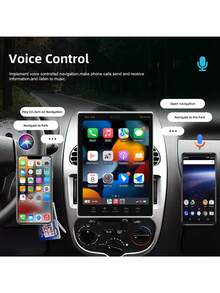 2din 9.5英吋車載立式收音機rad2+64g垂直屏幕,支援android Auto Mirrorlink+mic+ahd攝像頭 - 黑色 - 查看 2