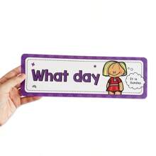 Conjunto de 16 tarjetas didácticas de aprendizaje con palabras interrogativas, titulares para pizarras y decoración del aula para profesores, auxiliares de enseñanza Montessori, suministros escolares para estudiantes y papelería escolar.