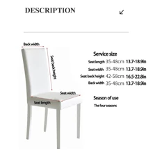 1入組紅色聖誕節桌布椅套組,彈性伸縮椅套,吸水桌布,可定制圖案 - 紅色 - 查看 2