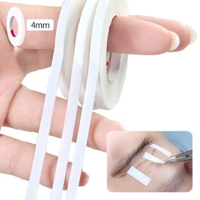2 Rolls Eyelash Lift Tape Lash Extension Perm Tools Eyelash Lifting Kit False Eyelashes Tool Breathable Tape Isolation Medical Tape Hypoallergenic Eyelash Shop Makeup Tools 4mm*9m