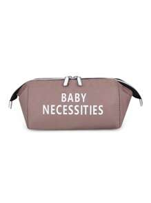 3pcs Travel Tote Bag With Shoulder Strap, Wet & Dry Separation, Bottle Storage For Mom - Khaki - View 5