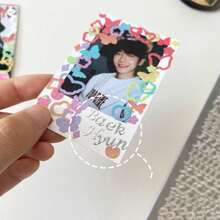 English Alphabet & Number Themed Instant Camera Photo Decoration Stickers For Scrapbook And Diy Album - Silver - View 4