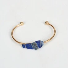 1 件不对称水晶原石手工编织手链，适合日常佩戴 - 原石手鐲 - 查看 10