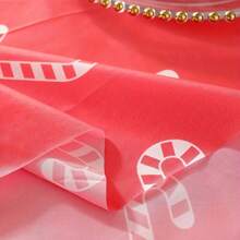 聖誕節一次性塑料桌布,適用於聖誕節桌面裝飾以及晚餐,派對裝飾