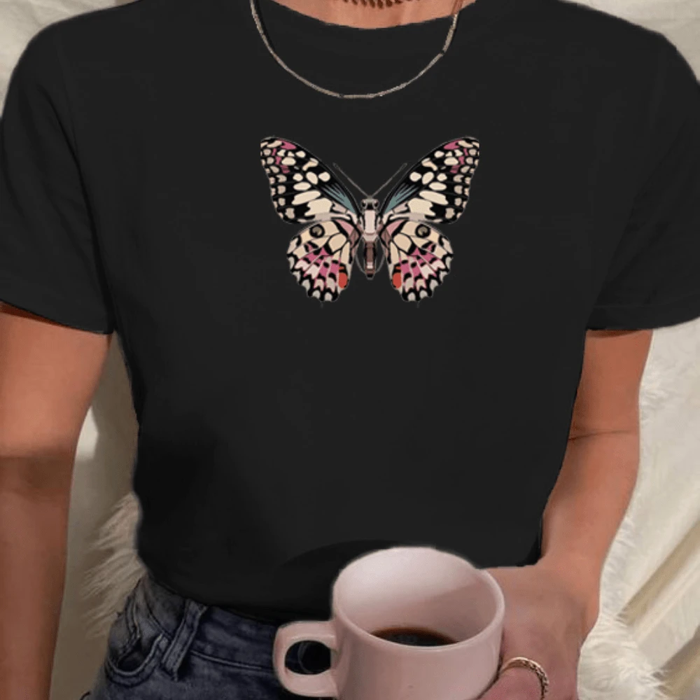 Women T-Shirts - 黑色 - 查看 1