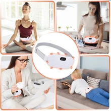 Menstrual Period Stomach Pain Heating Pad For Cramps With 3 Heat Levels And 4 Vibration Massage Modes For Women And Girls Gifts Cramps Heating Pad Portable Electric Fast Heating Belly Wrap Belt