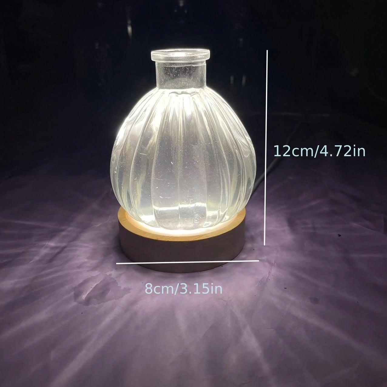 Pumpkin Shaped Led Light Up Flower Vase (3 Colors) SHEIN USA