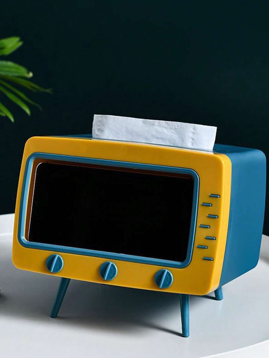 1件式電視紙巾盒輕奢塑膠客廳茶几多功能收納盒浴室衛浴桌面紙抽屜