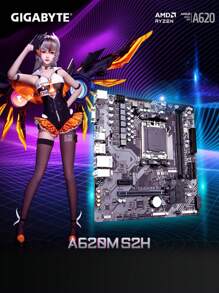 Amd R5 7500f 和 Gigabyte A620m S2h 主板和 Asgard Tuf Ddr5 16gb*2 6400mhz 内存套装；6 核 12 线程；4 个 Sata 3.0、1 个 M.2 Pcie 4.0；DP+ - 黑色 - 查看 5