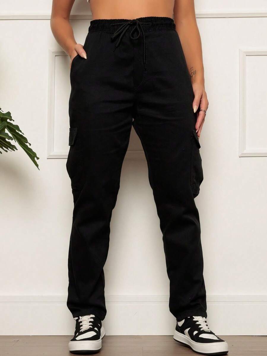 Women Jeans - 黑色 - 查看 1