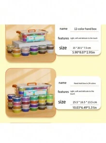 1pc All Super Light Polymer Clay For Creative Diy, Comes With Tools Handmade Toy(random Packaging) - Multicolor - View 2