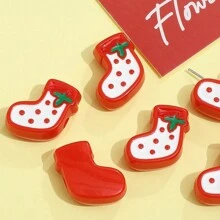 Giáng sinh Theo chủ đề Dầu Nhỏ giọt Hiệu ứng Hạt - Ông già Noen , Người tuyết , Cây thông noel - Lý tưởng Đối với DIY Điện thoại Dây đeo - Hạt màu giáng sinh-10 miếng - Xem 18