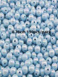 65-300入組/袋彩色亞克力珠子,馬卡龍和ab色圓珠適用於自製手鍊/項鍊珠寶配件