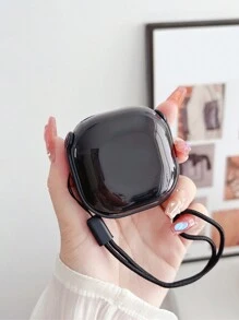 1入組萌趣月亮夜燈耳機保護套TPU + PC耳機盒，適用於Samsung Galaxy Buds Live / Samsung Galaxy Buds 2 / Samsung Galaxy Buds 2 Pro 等耳機 - 黑色 - 查看 1
