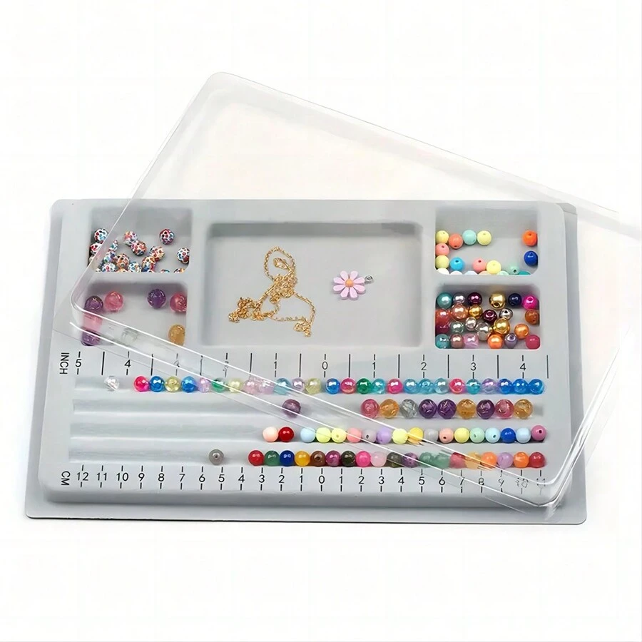Bead Board Bracelet Beading Board With Lid, With Scale & Grid For Beginners DIY Craft Jewelry Making Tool(Accessories not included) - Bead Board - View 1