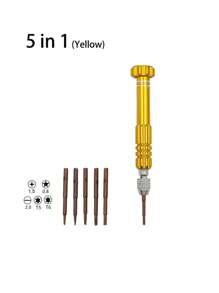 5 In 1 Mini Screwdriver Set, Screwdriver Bit Kit For Mobile Phone Repair, Suitable For Professional Precision Disassembly And Assembly Of Mobile Phones, Laptops And Computers. It Is A Small Multi-functional Manual Tool Set - Multicolor - View 5
