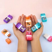 創意滾輪動物橡皮擦學生除屑功能可愛卡通文具產品 - 彩色 - 查看 5