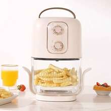 使用2.5升便攜式迷你氣炸鍋,改變您的烹飪方式——烤、炸、烘烤等功能任何您選擇!