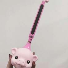 Otamatone Electronic Erhu Toy, Musical Note Instrument, Trumpet Shaped Novelty Musical Instrument - Pink - View 6