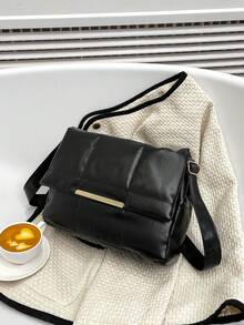 全新大容量休閒女包pu材質單肩斜背包時尚