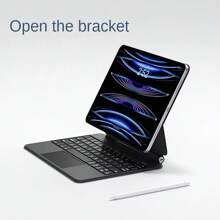IPad Keyboard Case, Compatible With Ipad Mini 6 8.3-Inch, Magnetic Mount, Ultra-Thin Split Page, Wireless Keyboard, Backlit Keyboard - Dark Grey - View 8