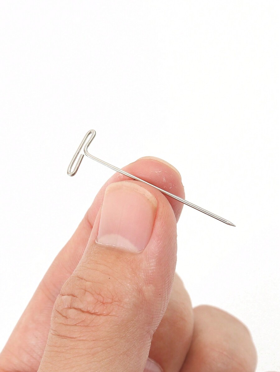 100Pcs TPINS (40mm) For Wig On Foam Head Style T Pin Needle Brazilian