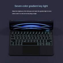 IPad Keyboard Case, Compatible With Ipad Mini 6 8.3-Inch, Magnetic Mount, Ultra-Thin Split Page, Wireless Keyboard, Backlit Keyboard - Dark Grey - View 7