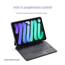 IPad Keyboard Case, Compatible With Ipad Mini 6 8.3-Inch, Magnetic Mount, Ultra-Thin Split Page, Wireless Keyboard, Backlit Keyboard - Dark Grey - View 1