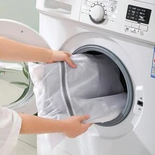 Washing Machine Thickened Mesh Laundry Bag, Large Size, For Protecting Clothes, Underwear, Bra During Washing - White - View 4