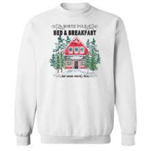 Nearly There North Pole Bed & Breakfast Graphic White Unisex Cotton Pullover Sweatshirt - 白色 - 查看 2