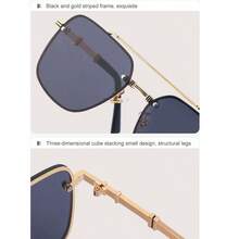 新款方形时尚眼镜男士时尚复古时尚眼镜女士潮流时尚眼镜