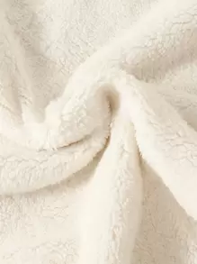Baby Swaddle Blanket With Heart Pattern - White - View 7