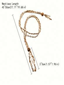 1個水晶項鍊繩,空石頭架,可調節的水晶架,編織項鍊可調節長度水晶石幸運石吊墜網繩項鍊,適用於珠寶製作diy - 紫色 - 查看 2