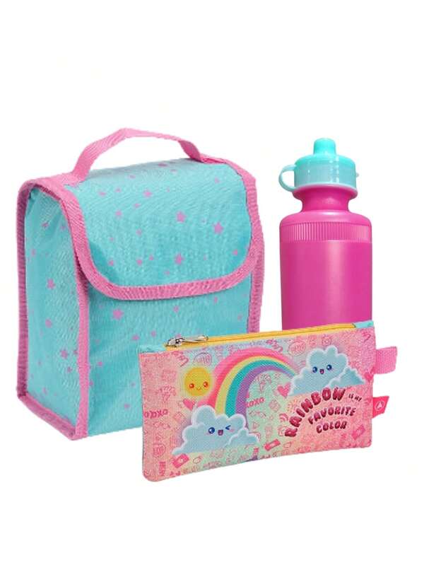 Kit Escolar Lancheira + Garrafinha