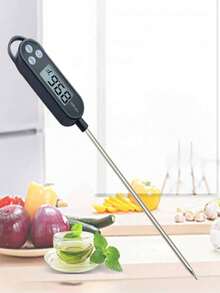 Digital Instant Read Meat Thermometer, Kitchen Cooking Food Candy Thermometer For Oil Deep Fry BBQ Grill Smoker Thermometer - Black - View 4