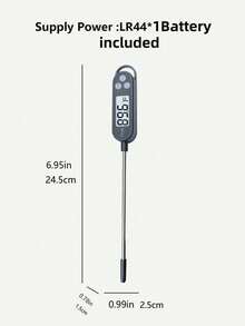 Digital Instant Read Meat Thermometer, Kitchen Cooking Food Candy Thermometer For Oil Deep Fry BBQ Grill Smoker Thermometer - Black - View 8