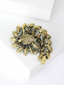 1個時尚的大型鑽石花胸針,適合女性辦公室、派對或休閒裝扮